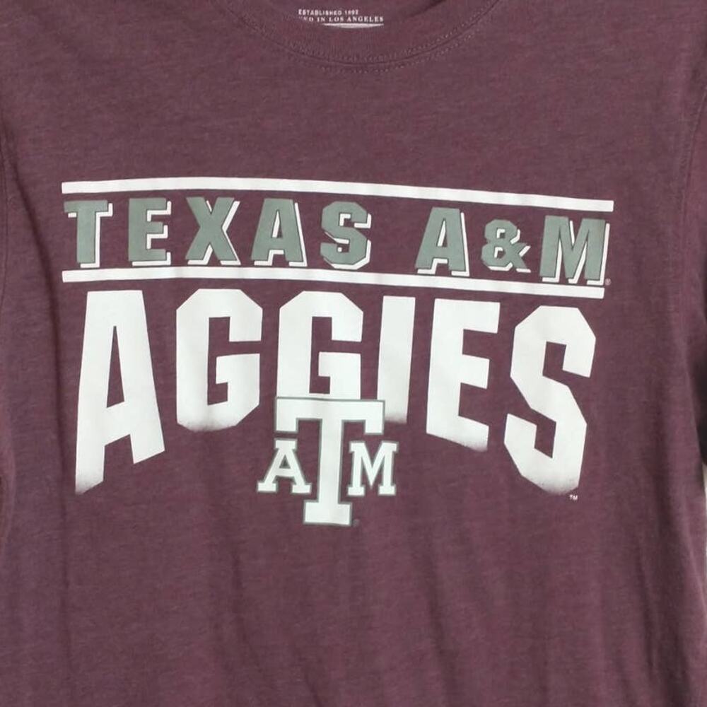 Colosseum Texas A&M Aggies T-Shirt Men's Small Maroon NCAA College Football Tee